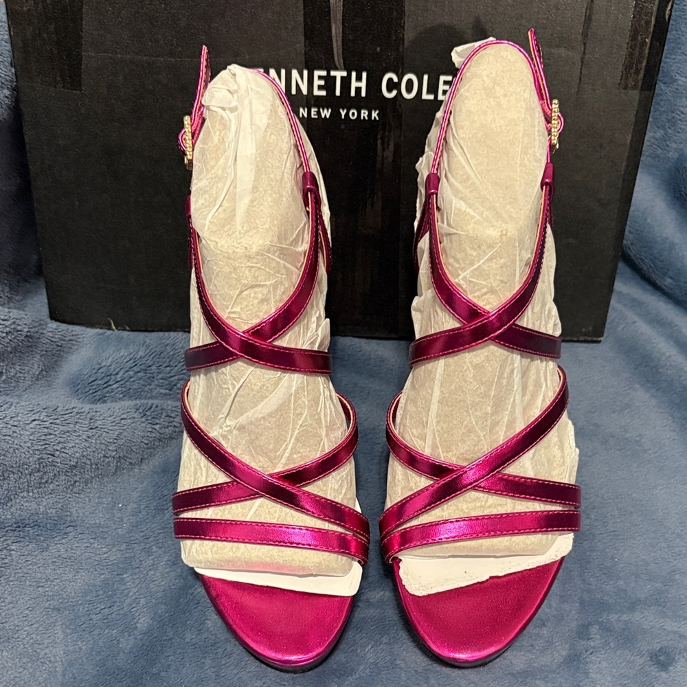 Kenneth Cole Pink Strappy Heels Women's